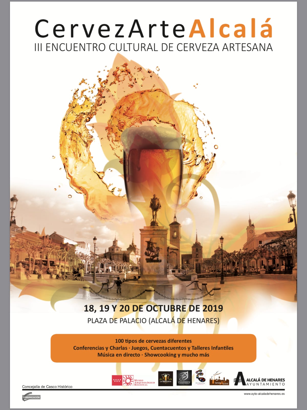 Cartel de CervezArteAlcalá 2019